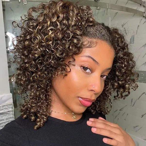 Coloration temporaire dorée As I Am Color Cheveux bouclés