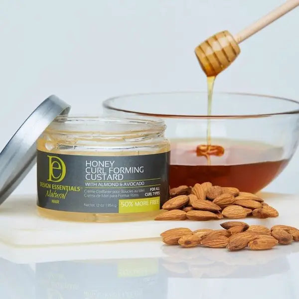 Crème Boucles au Miel et à la Camomille - Cheveux bouclés - Design Essentials - Crème coiffante