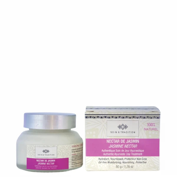 CRÈME DE JOUR AU JASMIN SPF 15 Ligne AYURVEDA 100% Naturelle