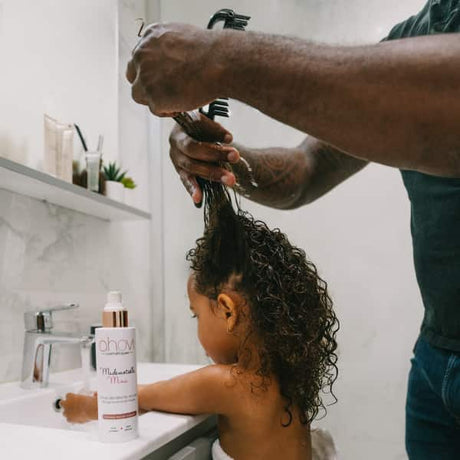 Ahovi - Crème démêlante Douceur Mademoiselle Mina pour enfants Cheveux bouclés, frisés, crépus