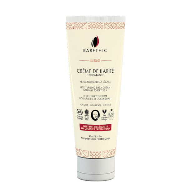 crème de karité hydratante visage peaux normales à sèches - Karethic Bio