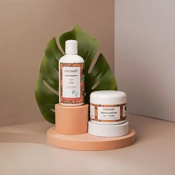 Crenabé - 2 Soins coiffants pour cheveux crépus fins en manque de volume.