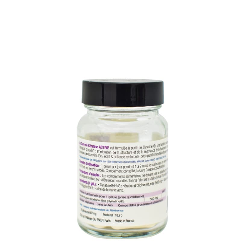 Cure de Kératine Active cheveux et ongles - Curlista - Complément alimentaire - diouda