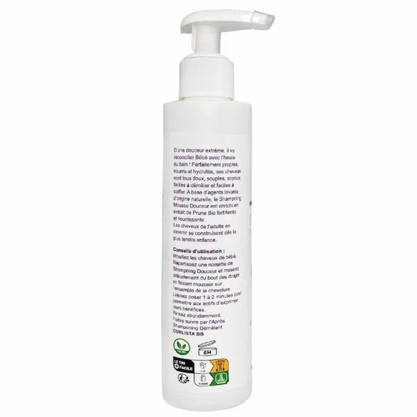 lait coiffant cheveux bébé bouclés, frisés, crépus curlista bb conseils d'utilisation