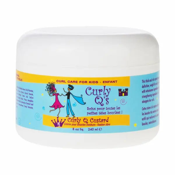 Curly Q Custard Crème Coiffante Démêlante Enfant pour cheveux secs épais - Curls