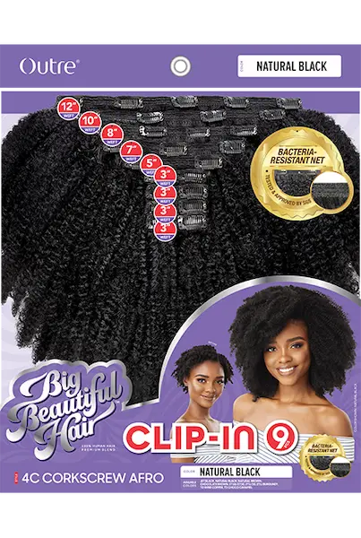 extensions à clip cheveu afro prêtes à poser