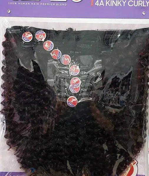Extensions CLIP Cheveux Bouclés Outré Afro COILY FRO en Bordeaux S1B Burgundy
