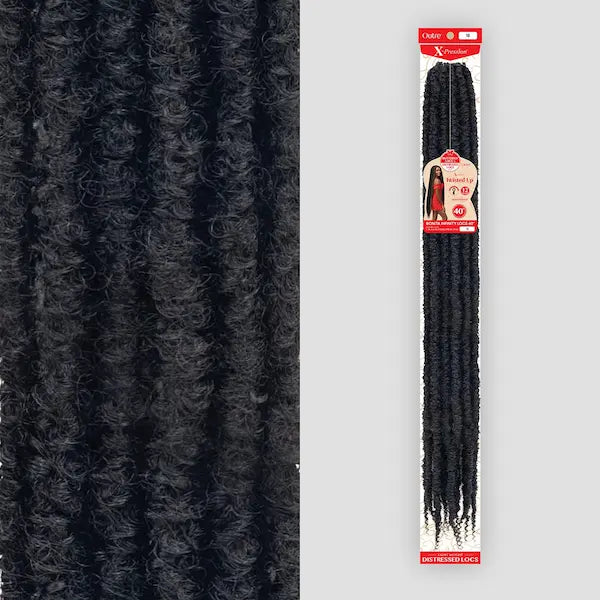 Mèches Crochet Braids fausse locks longues Bonita Infinity Locs 40 pouces en noir - Outré