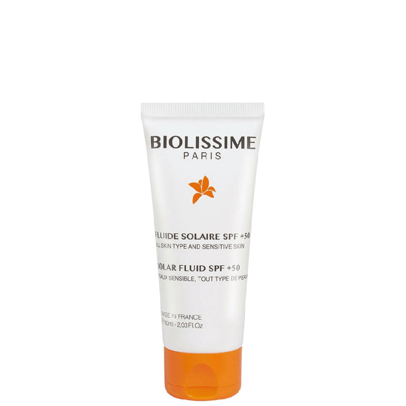 biolissime fluide solaire peau noire spf 50