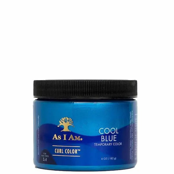 gel colorant cheveux afro bleu - As I Am Curl Color Cool Blue Gelée bouclante colorante temporaire