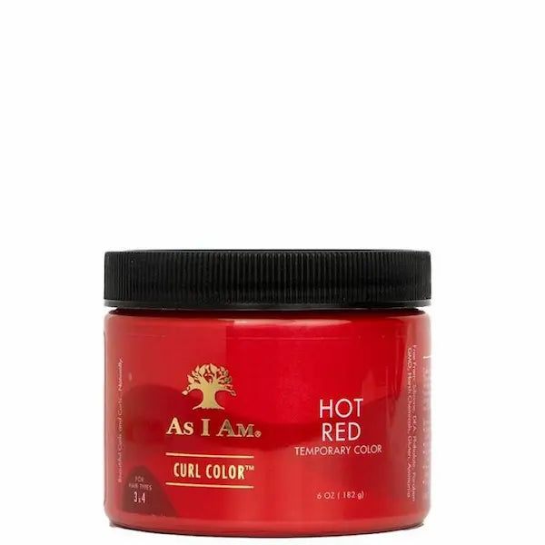 gel colorant cheveux afro rouge - As I Am Curl Color Hot Red Gelée bouclante colorante temporaire.