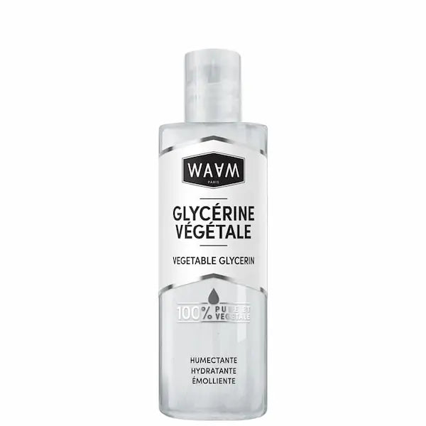 waam glycérine végétale pour soins visage et cheveux humectante hydratante émolliente