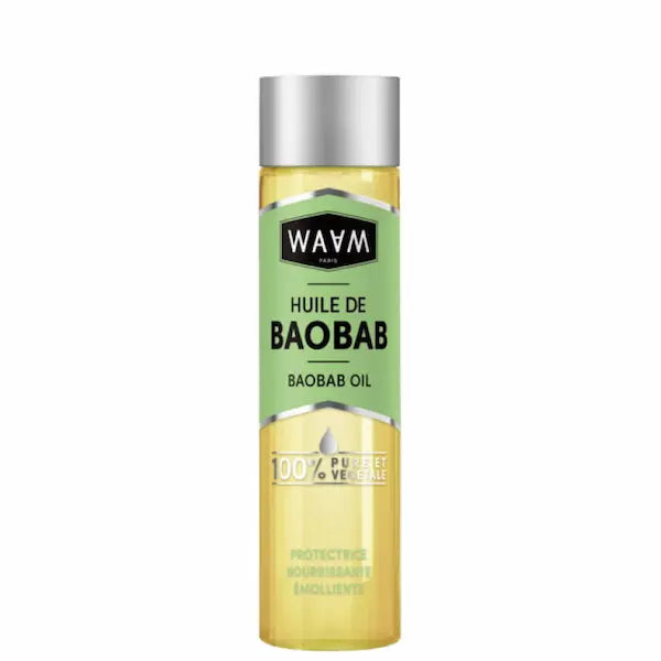 WAAM Huile végétale de Baobab Pure Protectrice Nourrissant Emollient Corps et Cheveux