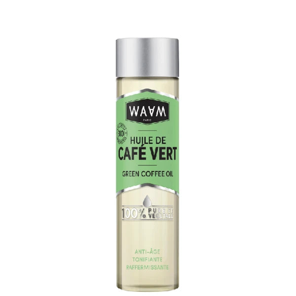 waam Macérat d'huile de Café Vert à utiliser en soins anti-âge, anti-cellulite, contour des yeux pour Peaux matures, rides, poches