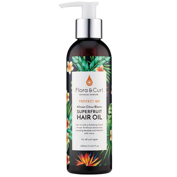 huile cheveux african citrus bloom, marque flora and curl