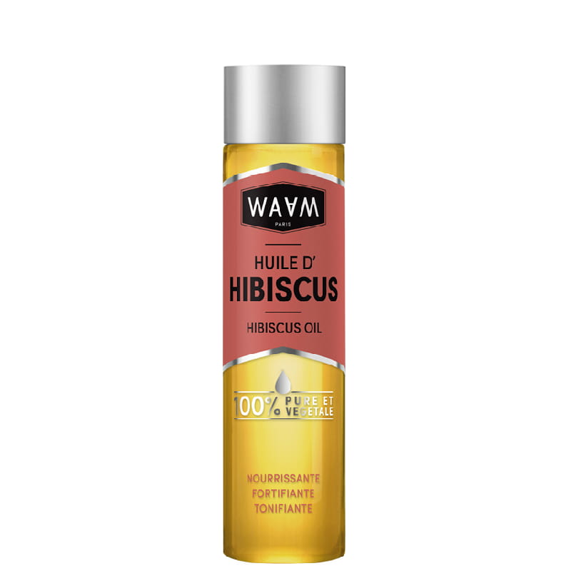 huile hibiscus nourrissante pour cheveux, marque waam cosmetics