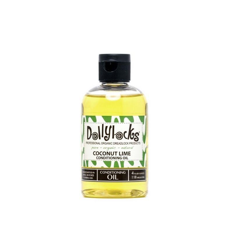 Huile pour entretenir locks et dreadlocks Noix de Coco Citron Vert - Dollylocks Flacon 118ml