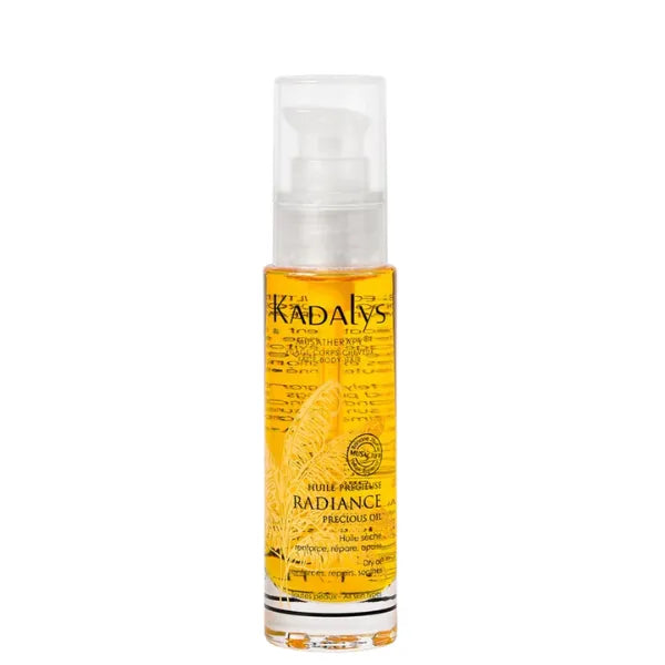 KADALYS Huile sèche Précieuse Radiance bio aux extraits de Banane Jaune pour visage corps et cheveux