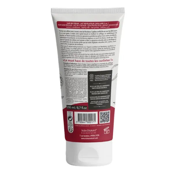 noire o naturel hair bb cream ingredients lait capillaire