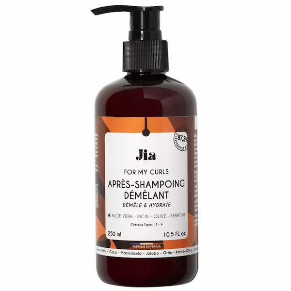 Après-shampoing Démêlant Hydratant 97% d'ingrédients d'origine naturelle Jia Paris 