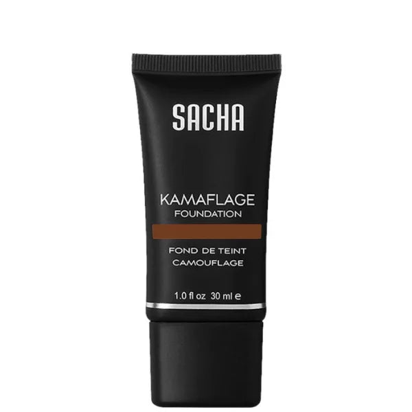 Fond de teint couvrant peau noire Camouflage - Kamaflage Foundation Sacha Cosmetics - teinte perfect spice.