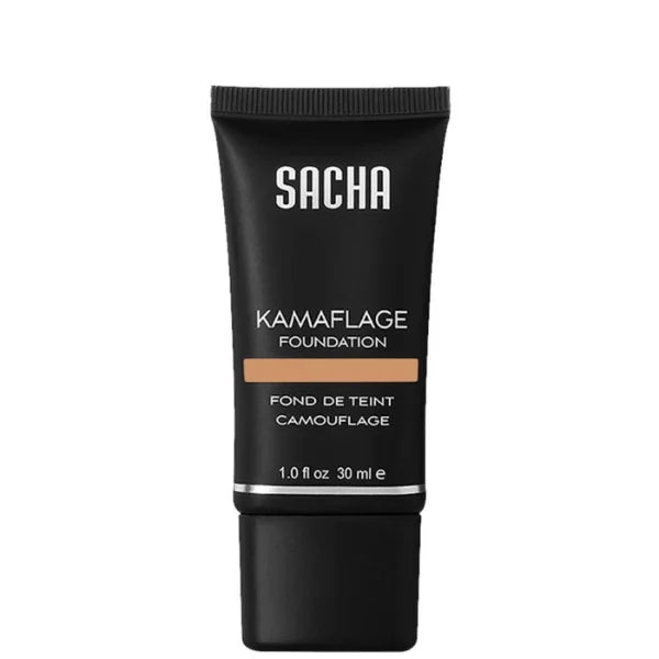 Fond de teint couvrant peau noire Camouflage - Kamaflage Foundation Sacha Cosmetics - teinte perfect tan.