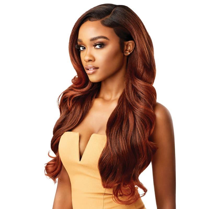 KAMALIA Perruque LACE FRONT WIG Melted Hairline Outré DR2 Ginger Brown
