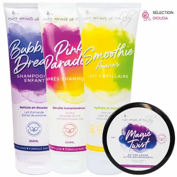 Routine Les secrets de loly soin et coiffage cheveux enfants