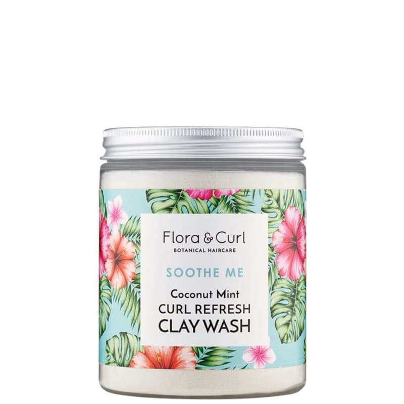 flora and curl - Coconut Mint Curl Refresh Clay Wash Soin cheveux à l'argile
