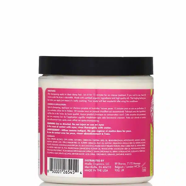 Masque Hydratant & Revitalisant à l'Huile de Babassu & Menthe - Mielle Organics - Masque cheveux - Diouda