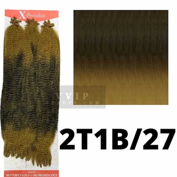 3 Mèches X-Pression Vanilles Springy Afro Twist 24 Pouces Outré couleur 2T1B/27
