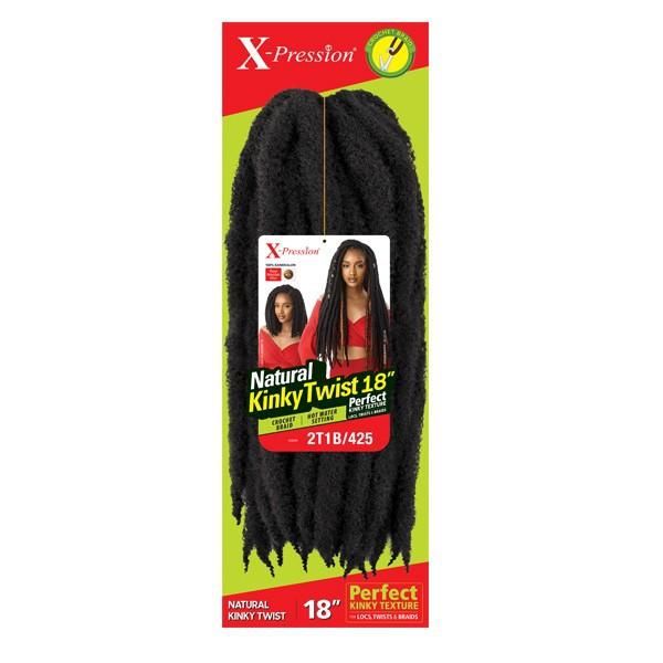 Mèches X-Pression Natural Kinky Twist 18 pouces