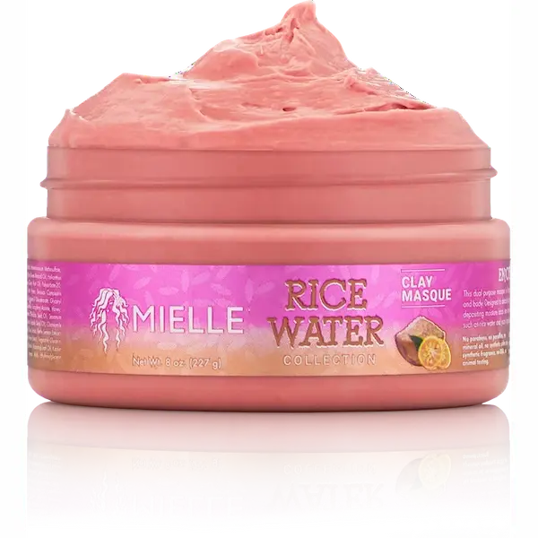 Mielle mielle masque detoxifiant Rice Water Clay Masque cheveux et corps