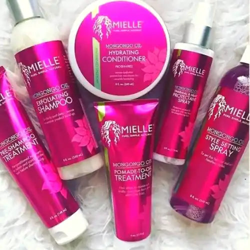 Mielle Organics Soins cheveux gamme Mongongo Oil pour cheveux lissés