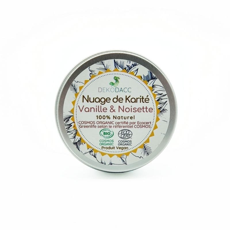 Crème visage beurre karité Nuage de Karité BIO vanille & noisette - Dekodacc