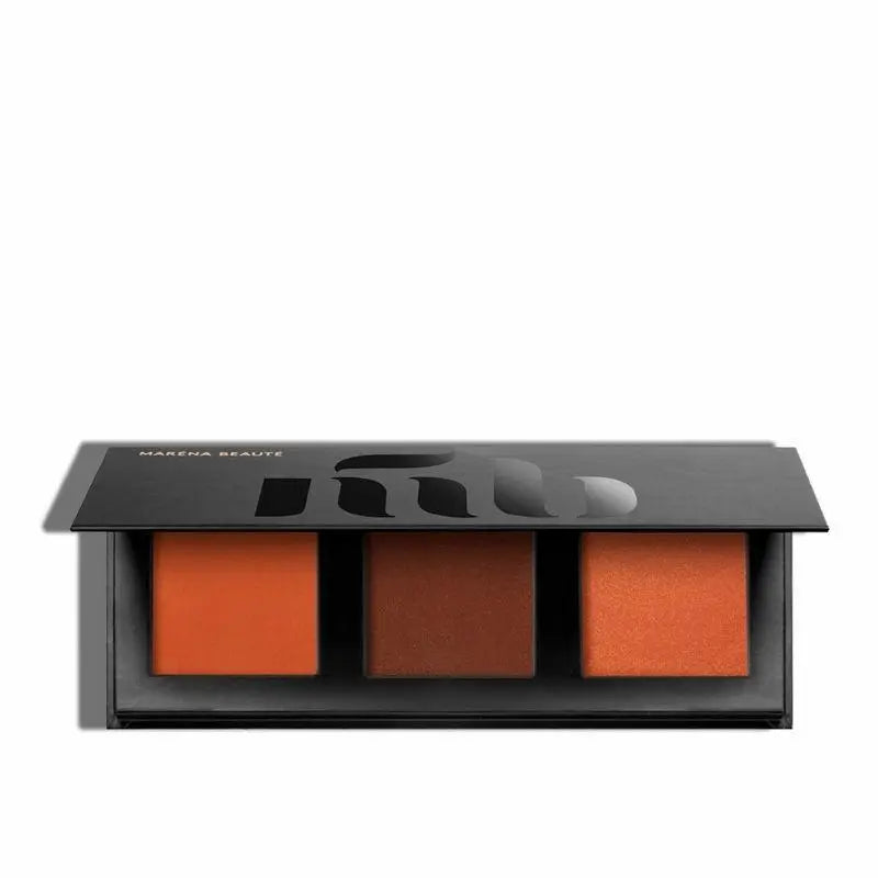 Palette Bronze Peach 3 Blushs pigmentés pour peau noire Tarou - Maréna Beauté