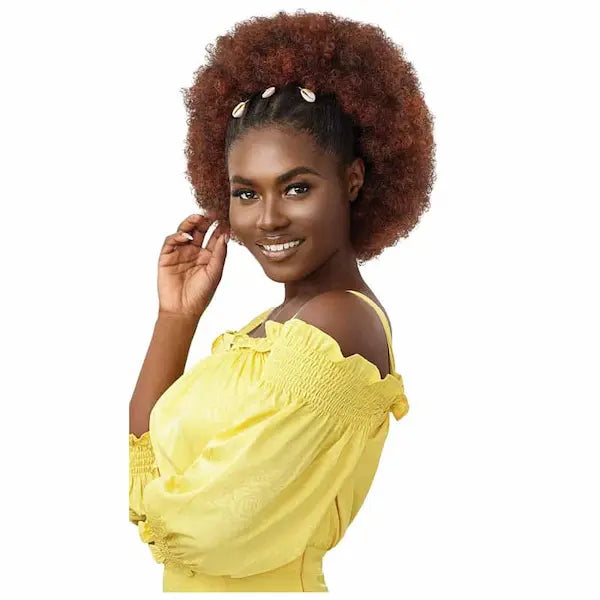perruque demi tête afro modèle AFROQUEEN - Perruque 4C  Converti Cap - Outré