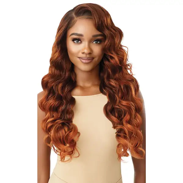 Perruque bouclée rousse Lace Front Wig Perfect Hair Line 13x6 Charisma Outré
