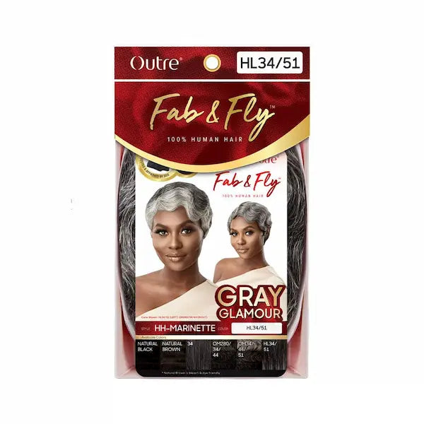 perruque courte cheveux naturels poivre et sel