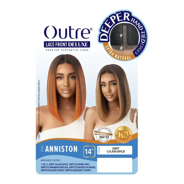 Perruque lace front bob yaki straight lacefront deluxe Anniston Outre hair.