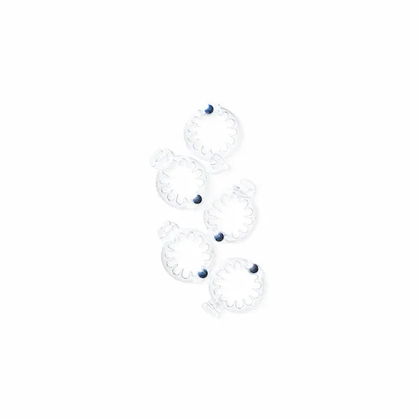 PuffCuff Lots de 5 anneaux transparents TEENYS