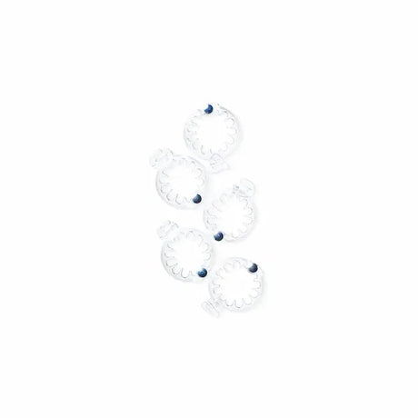 PuffCuff Lots de 5 anneaux transparents TEENYS
