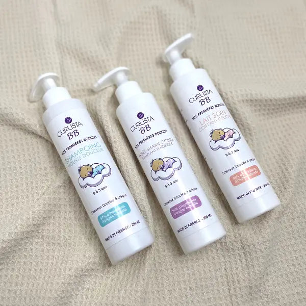 routine pour cheveux bébé bouclés, frisés ou crépus, curlista BB