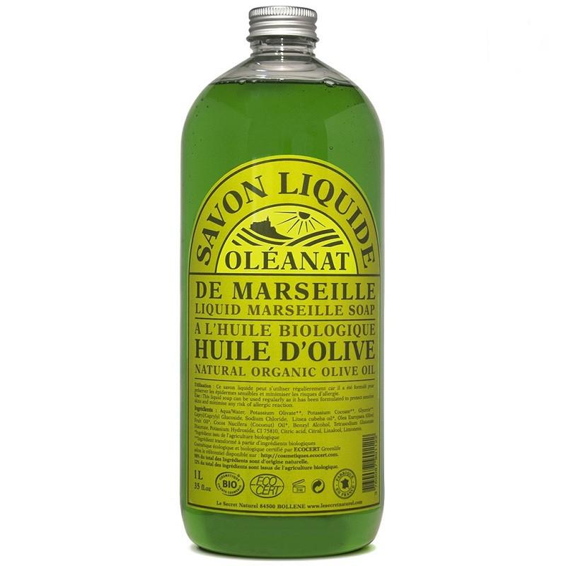 Savon de Marseille Liquide Bio à l'Huile d'Olive | Oléanat