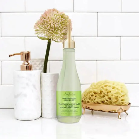 Shampoing Clarifiant Shea Moisture Moringa & Avocado Power Greens Hair Tea Rinse