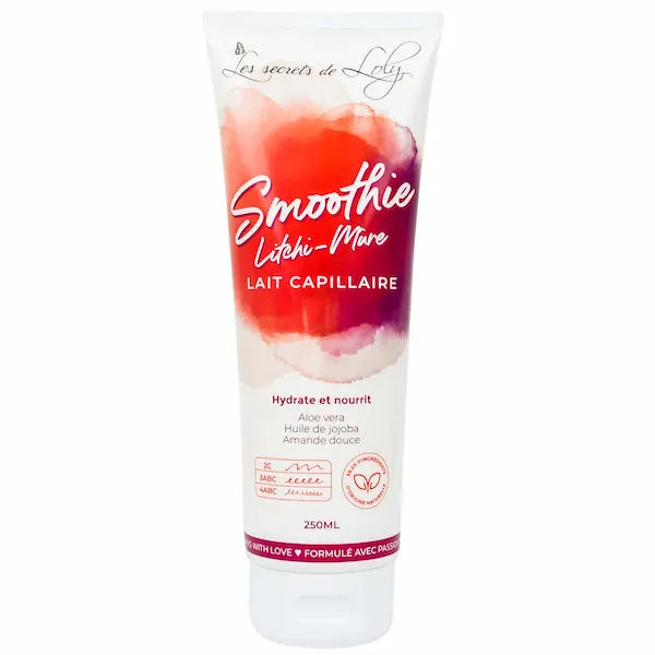 Lait Capillaire Smoothie Litchi Mure - Les Secrets de Loly diouda
