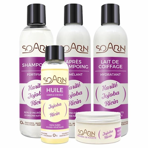 Soarn Gamme Cheveux aux huiles de Jojoba et Ricin