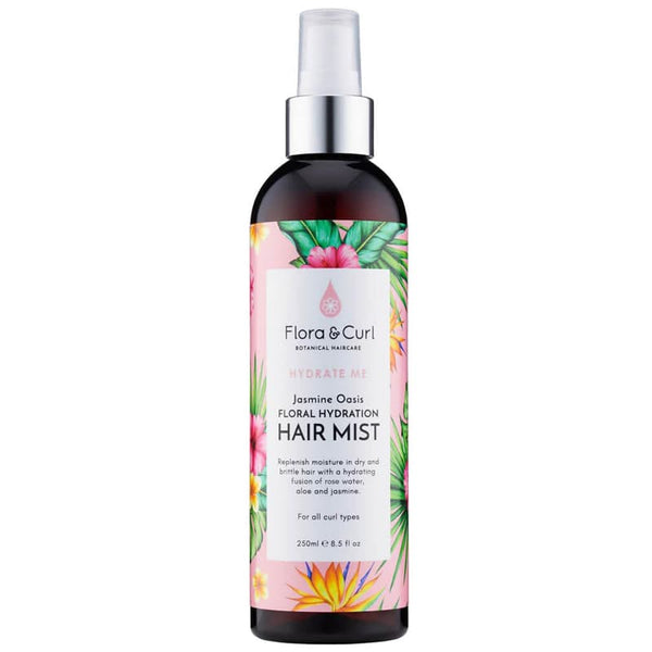 spray hydratant cheveux boucles, marque flora and curl