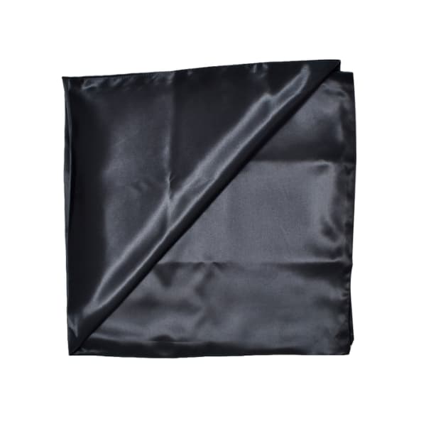 Curlista taie d'oreiiler en soie de murier naturelle format carré 60 X 60 teinte Noire