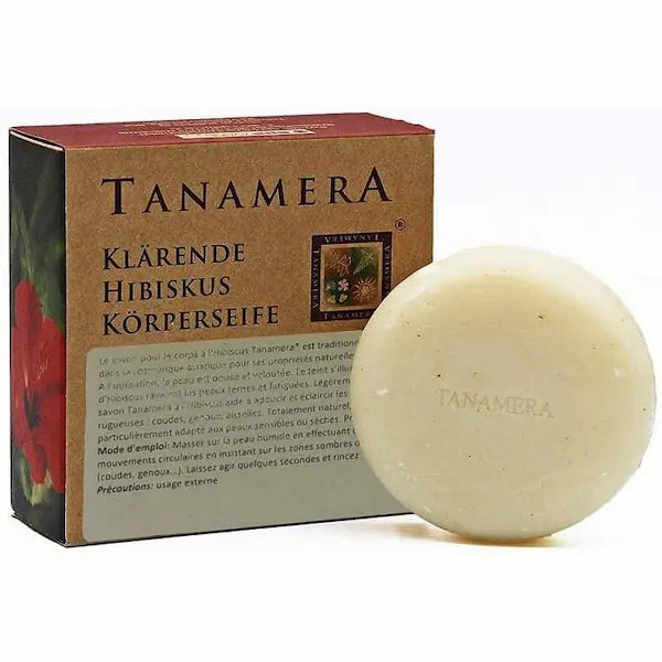 Tanamera Savon Naturel Exfoliant Clarifiant corps à l'Hibiscus